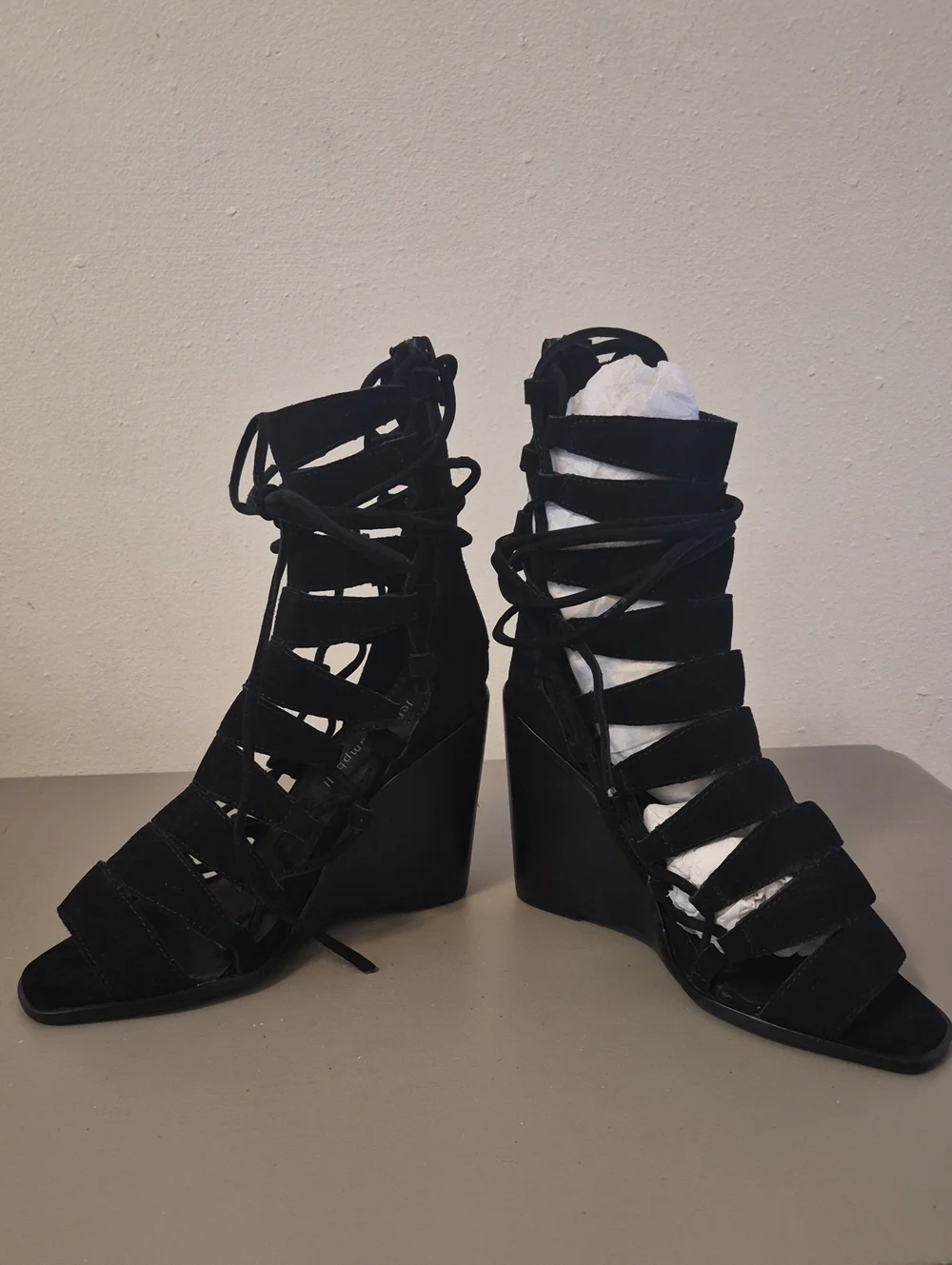 NIB Jeffrey Campbell Zaferia Wedge Sandals